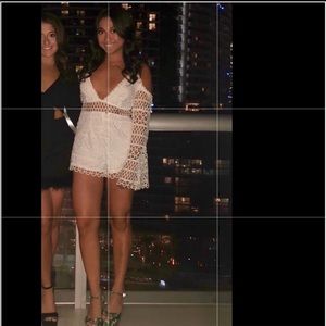 Cold shoulder romper